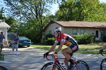 Residents watching Tour of Elk Grove bike race