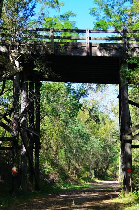 Tall bridge on Badger State Trail