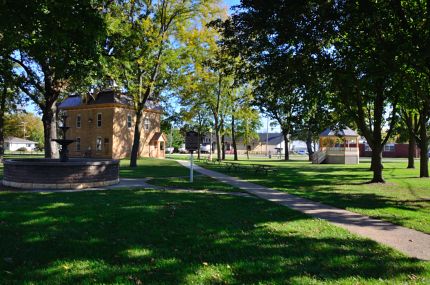 Library Park in Belleville, Wisconsin