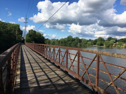 second of double bridges on bike trail