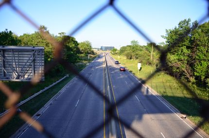 View of Willow/Palatine Road from DPRT