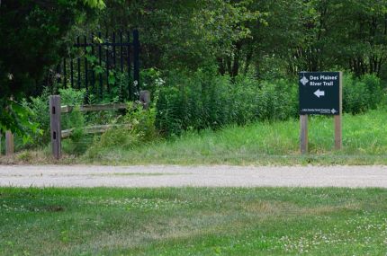 Crushed stone part of the DPR Trail detour