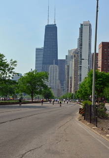 Lake Shore Drive Entrance Ramp and Bike the Drive