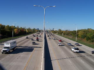 Traffic! Glad I'm on the bike trail!